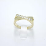 Ženski prstan EMMA, zlati prstani, zaročni prstani, poročni prstani. Zlatarna BB - Branimir Boršič. Slovensko poreklo. Belo, rumeno zlato.