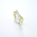 Ženski prstan EMMA, zlati prstani, zaročni prstani, poročni prstani. Zlatarna BB - Branimir Boršič. Slovensko poreklo. Belo, rumeno zlato.