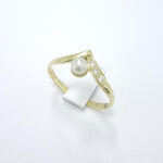 Ženski prstan EVELYN, zlati prstani, zaročni prstani, poročni prstani. Zlatarna BB - Branimir Boršič. Slovensko poreklo. Belo, rumeno zlato.