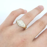 Ženski prstan HARPER, zlati prstani, zaročni prstani, poročni prstani. Zlatarna BB - Branimir Boršič. Slovensko poreklo. Belo, rumeno zlato.