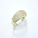 Ženski prstan LUNA, zlati prstani, zaročni prstani, poročni prstani. Zlatarna BB - Branimir Boršič. Slovensko poreklo. Belo, rumeno zlato.