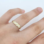 Ženski prstan ELEANOR, zlati prstani, zaročni prstani, poročni prstani. Zlatarna BB - Branimir Boršič. Slovensko poreklo. Belo, rumeno zlato.