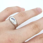 Ženski prstan MADISON, zlati prstani, zaročni prstani, poročni prstani. Zlatarna BB - Branimir Boršič. Slovensko poreklo. Belo, rumeno zlato.