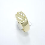 Ženski prstan NOAH, zlati prstani, zaročni prstani, poročni prstani. Zlatarna BB - Branimir Boršič. Slovensko poreklo. Belo, rumeno zlato.