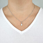 Ženski obesek OPAL 3, za verižico. Zlatarna BB - Branimir Boršič. Slovensko poreklo. Na voljo: rumeno, belo in rdeče zlato.