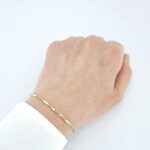 Ženska zapestnica DEBRA 2, zlata zapestnica, zaročna zapestnica, poročna zapestnica. Zlatarna BB - Branimir Boršič. Nakit po meri.