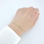 Ženska zapestnica PANCER, brušeni, zlata zapestnica, zaročna zapestnica, poročna zapestnica. Zlatarna BB - Branimir Boršič. Nakit po meri.