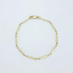 Ženska zapestnica LUNICA, ravna, votla, zlata zapestnica, zaročna zapestnica, poročna zapestnica. Zlatarna BB - Branimir Boršič. Nakit po meri.