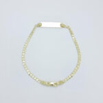 Ženska zapestnica PLOŠČICA, ravna, votla, zlata zapestnica, zaročna zapestnica, poročna zapestnica. Zlatarna BB - Branimir Boršič. Nakit po meri.