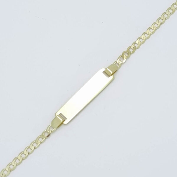 Ženska zapestnica PLOŠČICA, ravna, votla, zlata zapestnica, zaročna zapestnica, poročna zapestnica. Zlatarna BB - Branimir Boršič. Nakit po meri.