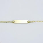 Ženska zapestnica PLOŠČICA, ravna, votla, zlata zapestnica, zaročna zapestnica, poročna zapestnica. Zlatarna BB - Branimir Boršič. Nakit po meri.