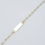 Ženska zapestnica PLOŠČICA 2, ravna, votla, zlata zapestnica, zaročna zapestnica, poročna zapestnica. Zlatarna BB - Branimir Boršič. Nakit po meri.