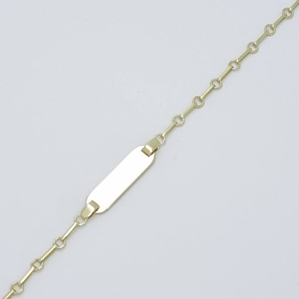 Ženska zapestnica PLOŠČICA 2, ravna, votla, zlata zapestnica, zaročna zapestnica, poročna zapestnica. Zlatarna BB - Branimir Boršič. Nakit po meri.