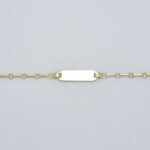 Ženska zapestnica PLOŠČICA 2, ravna, votla, zlata zapestnica, zaročna zapestnica, poročna zapestnica. Zlatarna BB - Branimir Boršič. Nakit po meri.