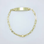 Moška zapestnica ANKER, s ploščico, zlata zapestnica, zaročna zapestnica, poročna zapestnica. Zlatarna BB - Branimir Boršič. Nakit po meri.