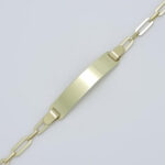 Moška zapestnica ANKER, s ploščico, zlata zapestnica, zaročna zapestnica, poročna zapestnica. Zlatarna BB - Branimir Boršič. Nakit po meri.