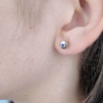 Ženski uhani UHANI 4, zlati uhani. Zlatarna BB - Branimir Boršič. Slovensko poreklo. Na voljo: rumeno, belo in rdeče zlato.