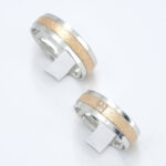 Poročna prstana HUG, zlati prstani, zaročni prstani, poročni prstani. Zlatarna BB - Branimir Boršič. Slovensko poreklo. Belo, rumeno zlato.