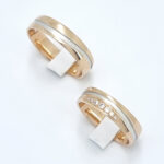 Poročna prstana FLAME, zlati prstani, zaročni prstani, poročni prstani. Zlatarna BB - Branimir Boršič. Slovensko poreklo. Belo, rumeno zlato.