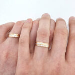 Poročna prstana FLAME, zlati prstani, zaročni prstani, poročni prstani. Zlatarna BB - Branimir Boršič. Slovensko poreklo. Belo, rumeno zlato.