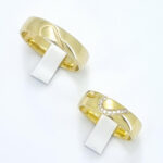 Poročna prstana SWEETHEART, zlati prstani, zaročni prstani, poročni prstani. Zlatarna BB - Branimir Boršič. Slovensko poreklo. Belo, rumeno zlato.