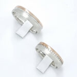 Poročna prstana LOVE TRIBUTE, zlati prstani, zaročni prstani, poročni prstani. Zlatarna BB - Branimir Boršič. Slovensko poreklo. Belo, rumeno zlato.