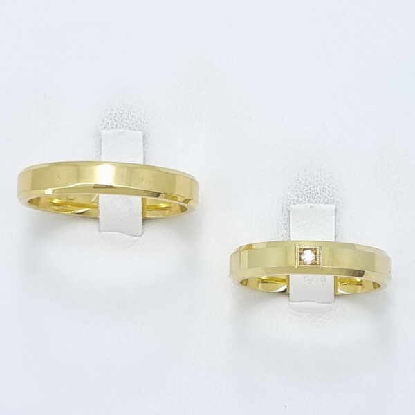 Poročna prstana BOND, zlati prstani, zaročni prstani, poročni prstani. Zlatarna BB - Branimir Boršič. Slovensko poreklo. Belo, rumeno zlato.