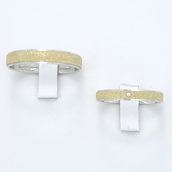 Poročna prstana SHINE, zlati prstani, zaročni prstani, poročni prstani. Zlatarna BB - Branimir Boršič. Slovensko poreklo. Belo, rumeno zlato.