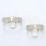 Poročna prstana INSPIRATION, zlati prstani, zaročni prstani, poročni prstani. Zlatarna BB - Branimir Boršič. Slovensko poreklo. Belo, rumeno zlato.