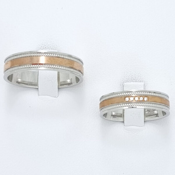 Poročna prstana PERFECTION, zlati prstani, zaročni prstani, poročni prstani. Zlatarna BB - Branimir Boršič. Slovensko poreklo. Belo, rumeno zlato.