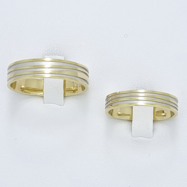 Poročna prstana PRIDE, zlati prstani, zaročni prstani, poročni prstani. Zlatarna BB - Branimir Boršič. Slovensko poreklo. Belo, rumeno zlato.