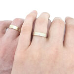 Poročna prstana PRIDE, zlati prstani, zaročni prstani, poročni prstani. Zlatarna BB - Branimir Boršič. Slovensko poreklo. Belo, rumeno zlato.