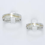 Poročna prstana SOULMAID, zlati prstani, zaročni prstani, poročni prstani. Zlatarna BB - Branimir Boršič. Slovensko poreklo. Belo, rumeno zlato.