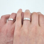 Poročna prstana SENSUAL, zlati prstani, zaročni prstani, poročni prstani. Zlatarna BB - Branimir Boršič. Slovensko poreklo. Belo, rumeno zlato.