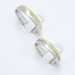 Poročna prstana PERFECT MATCH, zlati prstani, zaročni prstani, poročni prstani. Zlatarna BB - Branimir Boršič. Slovensko poreklo. Belo, rumeno zlato.