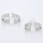 Poročna prstana LOVE STORY, zlati prstani, zaročni prstani, poročni prstani. Zlatarna BB - Branimir Boršič. Slovensko poreklo. Belo, rumeno zlato.