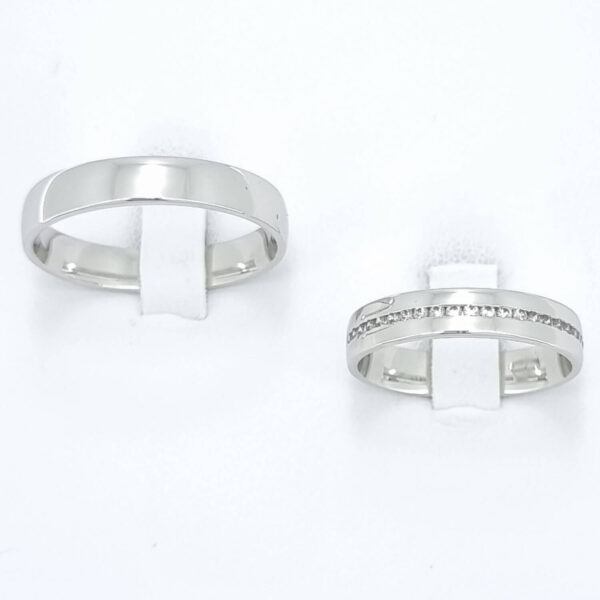 Poročna prstana DIVINE, zlati prstani, zaročni prstani, poročni prstani. Zlatarna BB - Branimir Boršič. Slovensko poreklo. Belo, rumeno zlato.