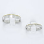 Poročna prstana GRACE, zlati prstani, zaročni prstani, poročni prstani. Zlatarna BB - Branimir Boršič. Slovensko poreklo. Belo, rumeno zlato.