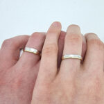 Poročna prstana GRACE, zlati prstani, zaročni prstani, poročni prstani. Zlatarna BB - Branimir Boršič. Slovensko poreklo. Belo, rumeno zlato.