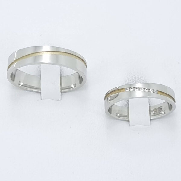 Poročna prstana TREASURE, zlati prstani, zaročni prstani, poročni prstani. Zlatarna BB - Branimir Boršič. Slovensko poreklo. Belo, rumeno zlato.