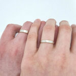 Poročna prstana AMORE, zlati prstani, zaročni prstani, poročni prstani. Zlatarna BB - Branimir Boršič. Slovensko poreklo. Belo, rumeno zlato.