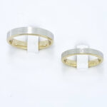 Poročna prstana FIDELITY, zlati prstani, zaročni prstani, poročni prstani. Zlatarna BB - Branimir Boršič. Slovensko poreklo. Belo, rumeno zlato.