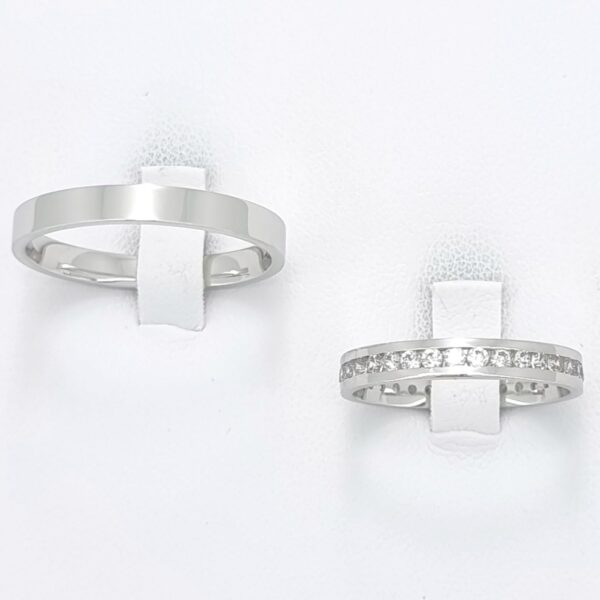 Poročna prstana ENDLESS LOVE, zlati prstani, zaročni prstani, poročni prstani. Zlatarna BB - Branimir Boršič. Slovensko poreklo. Belo, rumeno zlato.