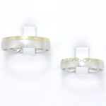 Poročna prstana FAIRYTALE, zlati prstani, zaročni prstani, poročni prstani. Zlatarna BB - Branimir Boršič. Slovensko poreklo. Belo, rumeno zlato.