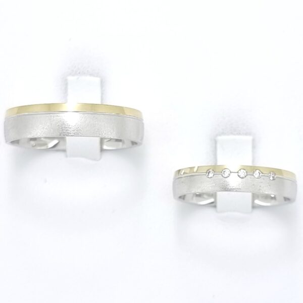 Poročna prstana FAIRYTALE, zlati prstani, zaročni prstani, poročni prstani. Zlatarna BB - Branimir Boršič. Slovensko poreklo. Belo, rumeno zlato.