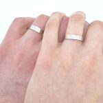 Poročna prstana DESTINY, zlati prstani, zaročni prstani, poročni prstani. Zlatarna BB - Branimir Boršič. Slovensko poreklo. Belo, rumeno zlato.