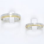 Poročna prstana UNBOUNDED LOVE, zlati prstani, zaročni prstani, poročni prstani. Zlatarna BB - Branimir Boršič. Slovensko poreklo. Belo, rumeno zlato.