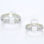 Poročna prstana BACIO, zlati prstani, zaročni prstani, poročni prstani. Zlatarna BB - Branimir Boršič. Slovensko poreklo. Belo, rumeno zlato.