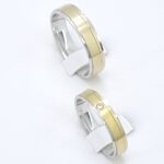 Poročna prstana COMPLIANCE, zlati prstani, zaročni prstani, poročni prstani. Zlatarna BB - Branimir Boršič. Slovensko poreklo. Belo, rumeno zlato.