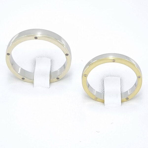 Poročna prstana TRUE LOVE, zlati prstani, zaročni prstani, poročni prstani. Zlatarna BB - Branimir Boršič. Slovensko poreklo. Belo, rumeno zlato.